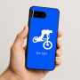 כיסוי בעיצוב אישי עם השם שלך לדגם - Google Pixel 10 5G בעיצוב רוכב אופניים