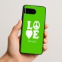 כיסוי בעיצוב אישי עם השם שלך לדגם - Google Pixel 10 5G בעיצוב אהבה