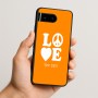 כיסוי בעיצוב אישי עם השם שלך לדגם - Google Pixel 10 5G בעיצוב אהבה
