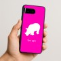 כיסוי בעיצוב אישי עם השם שלך לדגם - Google Pixel 10 5G בעיצוב קרנף