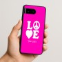 כיסוי בעיצוב אישי עם השם שלך לדגם - Google Pixel 10 5G בעיצוב אהבה