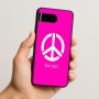 כיסוי בעיצוב אישי עם השם שלך לדגם - Google Pixel 10 5G בעיצוב סמל השלום