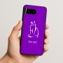 כיסוי בעיצוב אישי עם השם שלך לדגם - Google Pixel 10 5G בעיצוב חתול