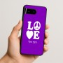 כיסוי בעיצוב אישי עם השם שלך לדגם - Google Pixel 10 5G בעיצוב אהבה