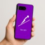 כיסוי בעיצוב אישי עם השם שלך לדגם - Google Pixel 10 5G בעיצוב קפיצת סקי אולימפית