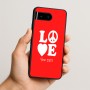 כיסוי בעיצוב אישי עם השם שלך לדגם - Google Pixel 10 5G בעיצוב אהבה