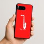כיסוי בעיצוב אישי עם השם שלך לדגם - Google Pixel 10 5G בעיצוב סקסופון