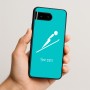 כיסוי בעיצוב אישי עם השם שלך לדגם - Google Pixel 10 5G בעיצוב קפיצת סקי אולימפית