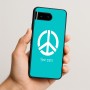 כיסוי בעיצוב אישי עם השם שלך לדגם - Google Pixel 10 5G בעיצוב סמל השלום