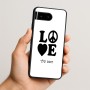 כיסוי בעיצוב אישי עם השם שלך לדגם - Google Pixel 10 5G בעיצוב אהבה