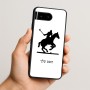 כיסוי בעיצוב אישי עם השם שלך לדגם - Google Pixel 10 5G בעיצוב שחקן פולו - סוס