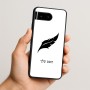 כיסוי בעיצוב אישי עם השם שלך לדגם - Google Pixel 10 5G בעיצוב נוצת נוצה