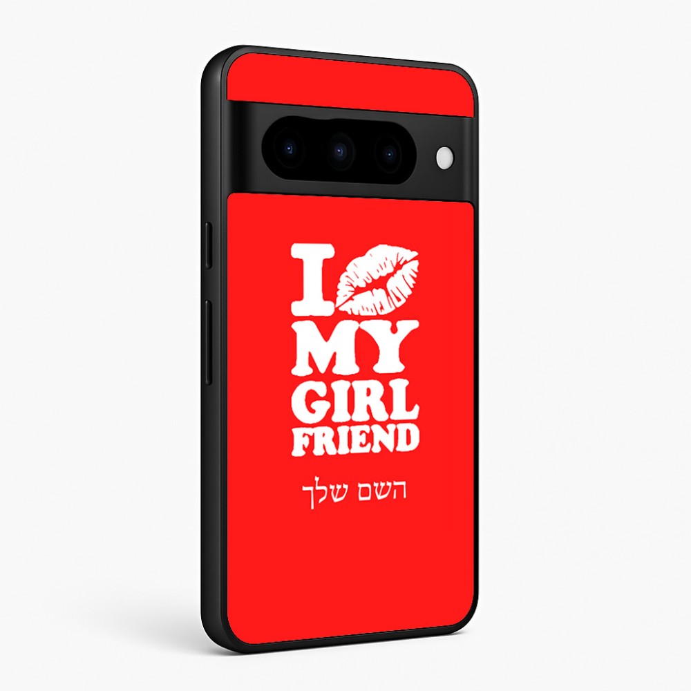 כיסוי בעיצוב אישי עם השם שלך לדגם - Google Pixel 10 Pro 5G בעיצוב לנשק את החברה שלי