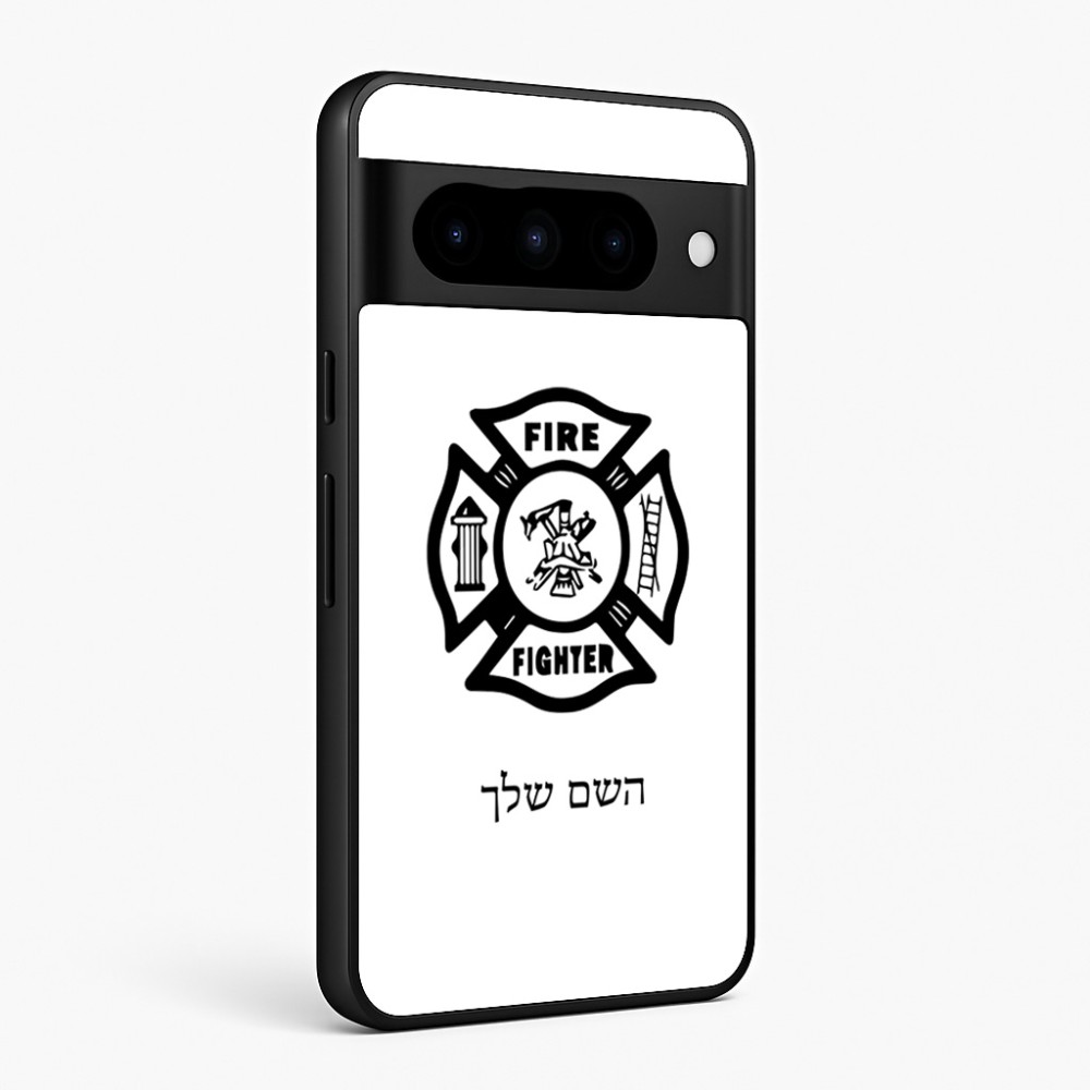 כיסוי בעיצוב אישי עם השם שלך לדגם - Google Pixel 10 Pro 5G בעיצוב כבאי - תגית
