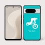 כיסוי בעיצוב אישי עם השם שלך לדגם - Google Pixel 10 Pro 5G בעיצוב רוכב אופניים