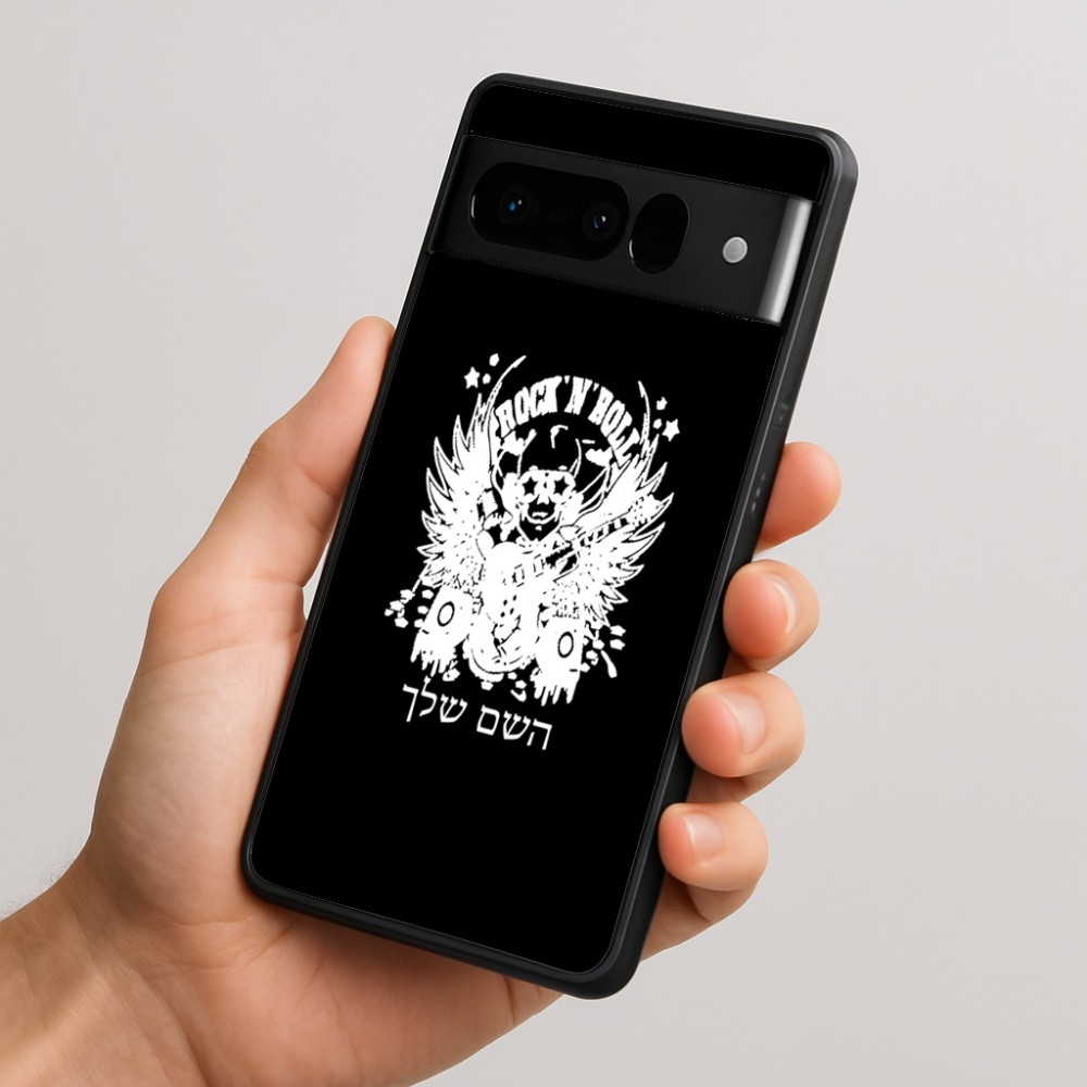 כיסוי בעיצוב אישי עם השם שלך לדגם - Google Pixel 10 Pro 5G בעיצוב רוקנרול