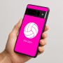כיסוי בעיצוב אישי עם השם שלך לדגם - Google Pixel 10 Pro 5G בעיצוב כדור כדורעף