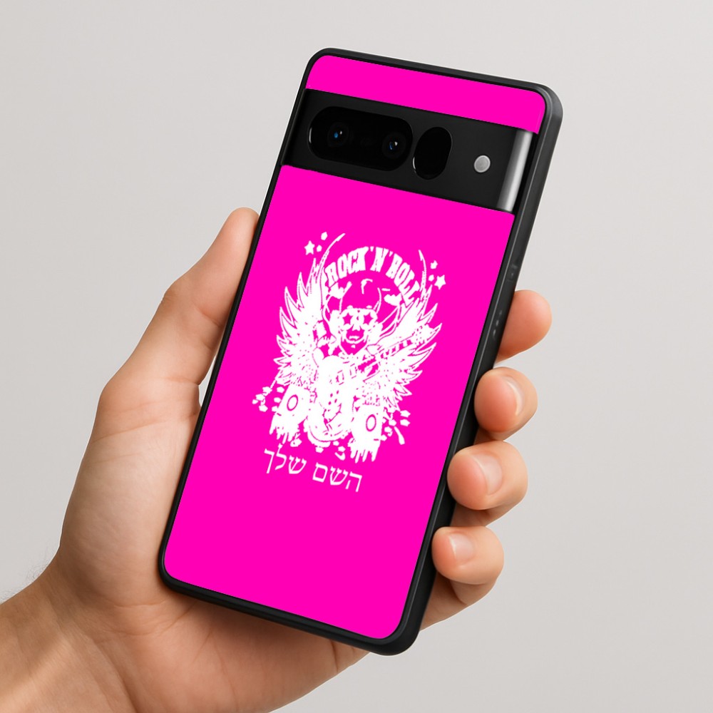 כיסוי בעיצוב אישי עם השם שלך לדגם - Google Pixel 10 Pro 5G בעיצוב רוקנרול