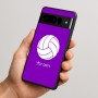 כיסוי בעיצוב אישי עם השם שלך לדגם - Google Pixel 10 Pro 5G בעיצוב כדור כדורעף