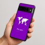 כיסוי בעיצוב אישי עם השם שלך לדגם - Google Pixel 10 Pro 5G בעיצוב מפת העולם