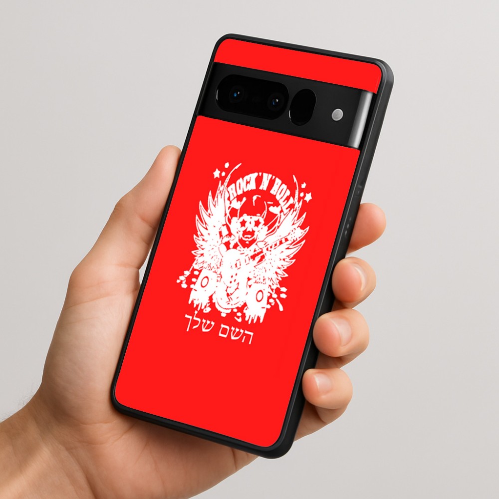 כיסוי בעיצוב אישי עם השם שלך לדגם - Google Pixel 10 Pro 5G בעיצוב רוקנרול