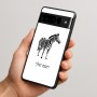 כיסוי בעיצוב אישי עם השם שלך לדגם - Google Pixel 10 Pro 5G בעיצוב זברה