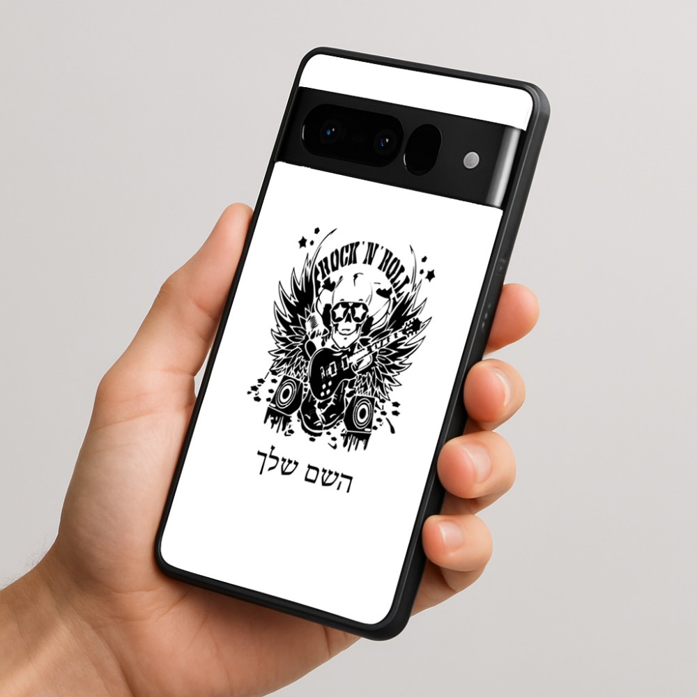 כיסוי בעיצוב אישי עם השם שלך לדגם - Google Pixel 10 Pro 5G בעיצוב רוקנרול