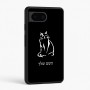 כיסוי בעיצוב אישי עם השם שלך לדגם - Google Pixel 6 5G בעיצוב חתול
