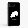 כיסוי בעיצוב אישי עם השם שלך לדגם - Google Pixel 6 5G בעיצוב קרנף