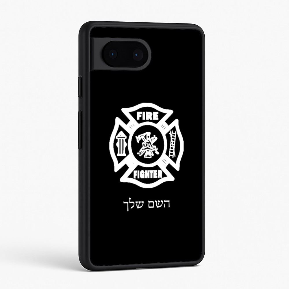 כיסוי בעיצוב אישי עם השם שלך לדגם - Google Pixel 6 5G בעיצוב כבאי - תגית