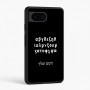 כיסוי בעיצוב אישי עם השם שלך לדגם - Google Pixel 6 5G בעיצוב האלפבית היווני
