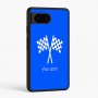 כיסוי בעיצוב אישי עם השם שלך לדגם - Google Pixel 6 5G בעיצוב דגל המירוץ