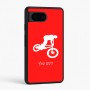 כיסוי בעיצוב אישי עם השם שלך לדגם - Google Pixel 6 5G בעיצוב רוכב אופניים