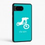 כיסוי בעיצוב אישי עם השם שלך לדגם - Google Pixel 6 5G בעיצוב רוכב אופניים