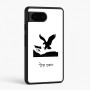 כיסוי בעיצוב אישי עם השם שלך לדגם - Google Pixel 6 5G בעיצוב נשר אמריקאי