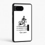 כיסוי בעיצוב אישי עם השם שלך לדגם - Google Pixel 6 5G בעיצוב רוכב סוסים