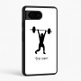 כיסוי בעיצוב אישי עם השם שלך לדגם - Google Pixel 6 5G בעיצוב הרמת משקולות