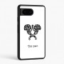 כיסוי בעיצוב אישי עם השם שלך לדגם - Google Pixel 6 5G בעיצוב פרחי קרן