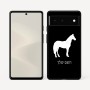 כיסוי בעיצוב אישי עם השם שלך לדגם - Google Pixel 6 5G בעיצוב סוס