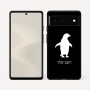 כיסוי בעיצוב אישי עם השם שלך לדגם - Google Pixel 6 5G בעיצוב פינגווין