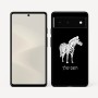 כיסוי בעיצוב אישי עם השם שלך לדגם - Google Pixel 6 5G בעיצוב זברה