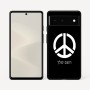 כיסוי בעיצוב אישי עם השם שלך לדגם - Google Pixel 6 5G בעיצוב סמל השלום