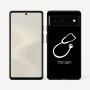 כיסוי בעיצוב אישי עם השם שלך לדגם - Google Pixel 6 5G בעיצוב סטטוסקופ רופא