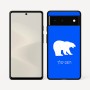 כיסוי בעיצוב אישי עם השם שלך לדגם - Google Pixel 6 5G בעיצוב דוב