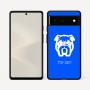 כיסוי בעיצוב אישי עם השם שלך לדגם - Google Pixel 6 5G בעיצוב פרצוף בולדוג