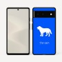 כיסוי בעיצוב אישי עם השם שלך לדגם - Google Pixel 6 5G בעיצוב כלב