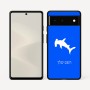 כיסוי בעיצוב אישי עם השם שלך לדגם - Google Pixel 6 5G בעיצוב כריש ראש פטיש
