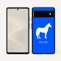 כיסוי בעיצוב אישי עם השם שלך לדגם - Google Pixel 6 5G בעיצוב סוס