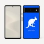 כיסוי בעיצוב אישי עם השם שלך לדגם - Google Pixel 6 5G בעיצוב קנגורו