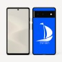 כיסוי בעיצוב אישי עם השם שלך לדגם - Google Pixel 6 5G בעיצוב סירה